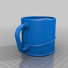 double mug tool 3d printing milk&coffee coffee 3d print model - Mito3D