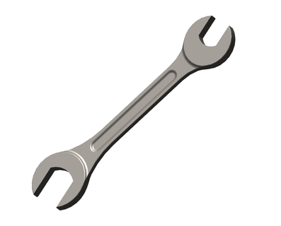 double open end spanner 13x17 Tools tools mechanical 3d print model - Mito3D