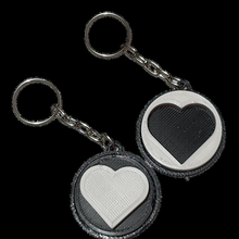 double oreo secret love cookie key chain game keychain heart gift 3d print model - Mito3D