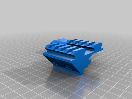 doble carril picatinny paralelo juguete 3d print model - Mito3D