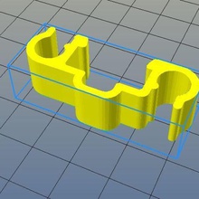 double-reverse-clip Alu-schiene 20x20mm tool clip Doppel Gegenteil rail alu 3d print model - Mito3D