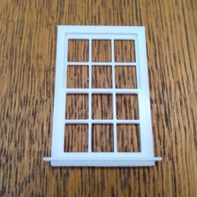 çift kanat window pencere pencereler model mini mimari bileşenleri elementler klasik modern basit manzara arazi 3d print model - Mito3D