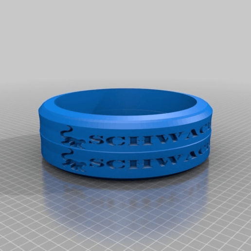 double schwachmaten ring - bringing design another level art sculptures 3D print model - Mito3D