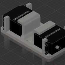 double servomotor support v1 3d print model - Mito3D