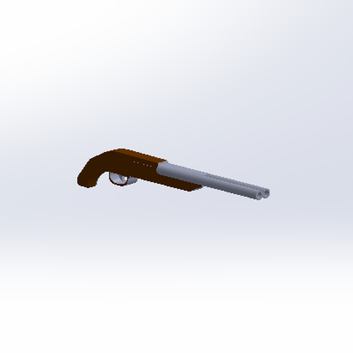 fucile caccia pistola ww2 guerra pazzo max madmax remington film 3D print model - Mito3D