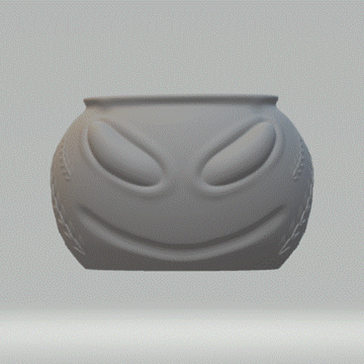 double sided alien planter 3D print model - Mito3D