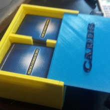 il doppio ha parteggiato dicecard box gioco da tavolo mod dadi maestri 3d print model - Mito3D