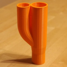 double siphon la maison l'adaptateur pipe 3d print model - Mito3D