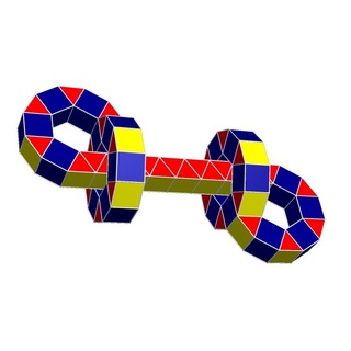 double slip knot 1 structural geometry math model stem education geometric topology 3d print model - Mito3D