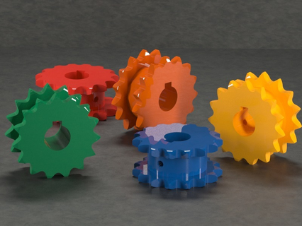 double sprocket Various engineering prototyping invention innovation 3d print model - Mito3D
