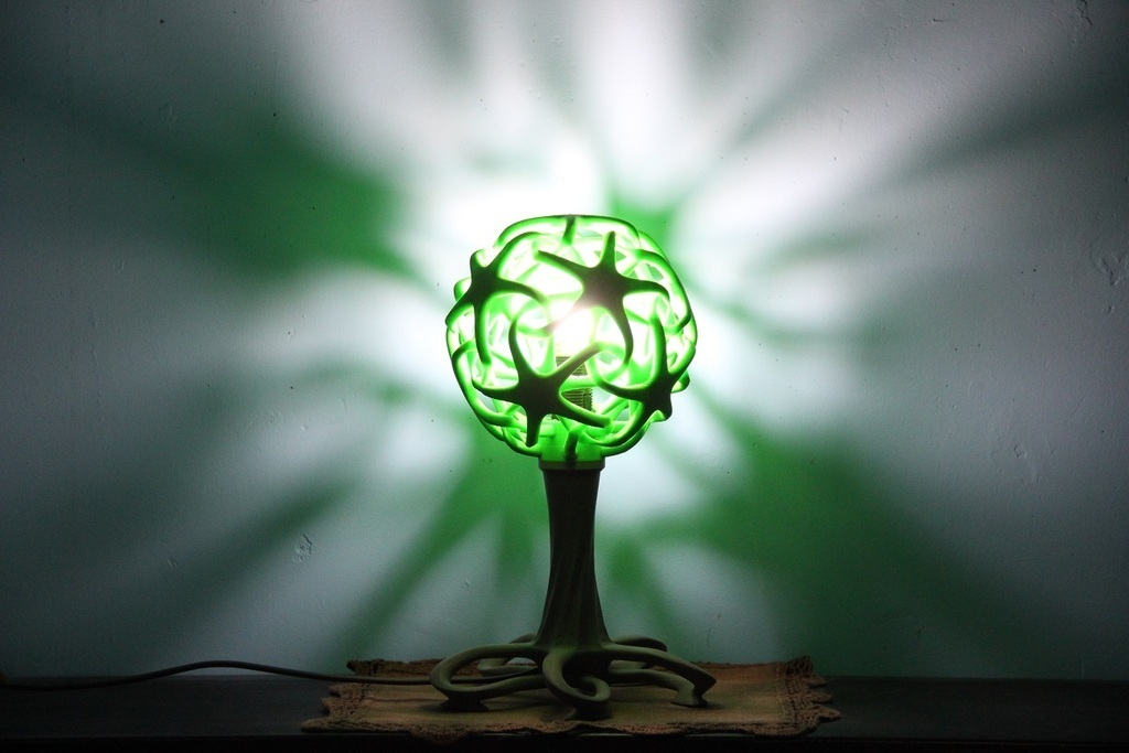 double star lamp Home lampshade shade light lighting protonik starfish household 3D print model - Mito3D