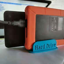 double support hard disk externe 25 3d print model - Mito3D