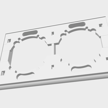 double commutateur prise mur actuel type Legrand 3d print model - Mito3D