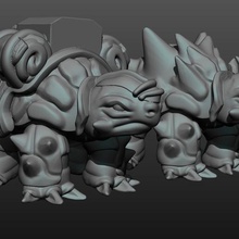 doble tortuga art criaturas la guerra escultura juego de rol imprimible monster en miniatura mini fantasía dnd no molestar criatura bestia animal 3d print model - Mito3D