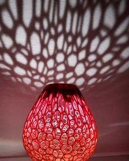 double voronoi lamp Home shade 3d print model - Mito3D