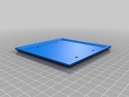 double wall plate blank household 3d print model - Mito3D