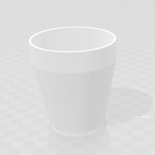 double walled cup home coffee tea beaker drinks hot 3d print model - Mito3D