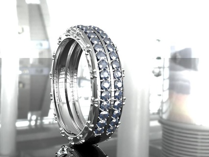doppelt Hochzeit Ring Ringe Partnerschaft 3d Nashorn 3d print model - Mito3D