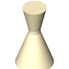 doublecone ring vase codename 6-2 home Minimalismus design Kunst 3dprint vazes Vasen 3d print model - Mito3D