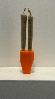 double doober brut mixte titulaire soutien cannabis marijuana pot dope 420 doob cône cru fumée haute 3d print model - Mito3D