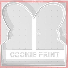 dough cutter easter bunny ears poster cookie fondant ceramics 3d print model - Mito3D
