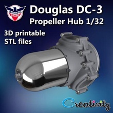 Douglas dc 3 pervane hub 1 32 3d Yazdır model 3d print model - Mito3D