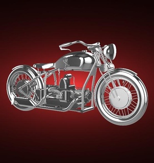 Douglas z1 flux puissance 744cc 1934 moto bicyclette moteur vélo two wheeled véhicule motard sport vitesse turbo roadster hachoir 3d print model - Mito3D