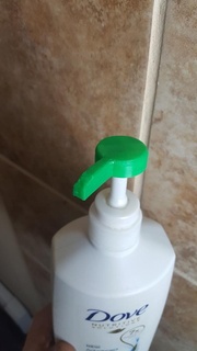 dove shampoo bottle nozzle cap pump bathroom 3d print model - Mito3D