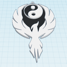 güvercin yin yang sanat sembol dekorasyon duvar dekorasyonu zen barış 3d print model - Mito3D