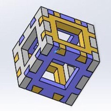 em cauda de andorinha cubo impressora testes ferramenta Impressora 3d quebra-cabeça brinquedo A impressão 3d print model - Mito3D