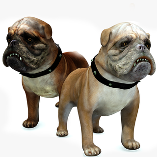 download bulldog 3d model animated blender-fbx-unity-maya-unreal-c4d-3ds max - printing get great cartoon download-bulldog-3d-model 3d print model - Mito3D