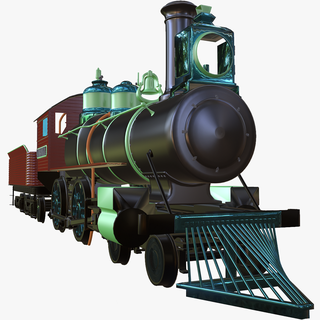 Scarica treno 3d modello stampa fbx miscelatore file ottenere grande cartone animato download train mod deserto 3d print model - Mito3D