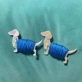 doxie thread bobbin floss dog dachshund cross stitch embroidery string art 3d print model - Mito3D