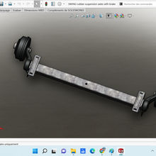 dpw swing rubber suspension axles drum brake 3d print model - Mito3D