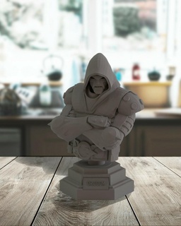 dr doom stl ready 3d printing doctor drdoom bust figurine action figure toy art 3d print model - Mito3D