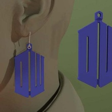 dr earring - dw initials jewelry scifi sci fi earrings drwho british bbc awesome 3dpicks 3d print model - Mito3D