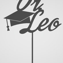 dr Leo mezun topper afiş 3d print model - Mito3D