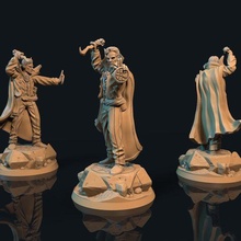dr weird psychic cthullu miniatures 32mm investigators 3d print model - Mito3D