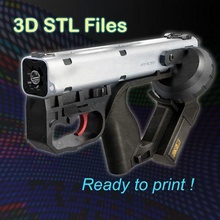 dr12 quasar revolver gadget 2077 cyberpunk pistolet cosplay réplique 3d print model - Mito3D