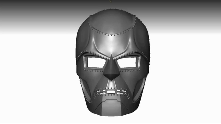 dr condamner masque victor von doom marvel universe printable drdoom docteur casque cosplay cosplayprops merveille univers bande dessinée dc halloween 3d print model - Mito3D