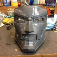 dr doom mask smoothed fashion accessories 3d print model - Mito3D