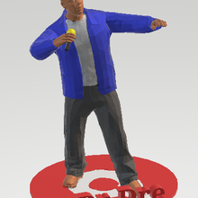 dr dre gioco eminem cantante eroe figura giocattolo esy poli attacco guerra freddo arma cartone animato 3d print model - Mito3D