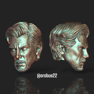dr strange Game head headsculpt actionfigure figure orobus marvel legends orobus22 3d print model - Mito3D