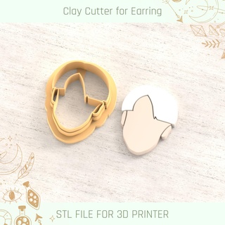 draco malfoy harry potter polymer clay cutters cutter tools earring easter egg busket rabbit 3d print model - Mito3D
