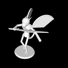 1dans draconiennes combattant de la figure jeu rpg le mdn pion miniature figurine dragon un rôle pathfinder fantasy 3d print model - Mito3D