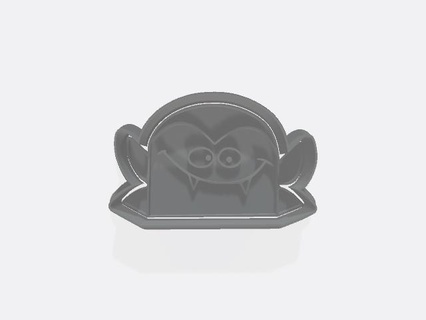 Dracula Plätzchen Cutter Kekse Zucker Einfügen Keks Fondant Keksausstecher 3d print model - Mito3D