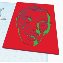 dracula art il vampiro follia orrore incubo 3d print model - Mito3D