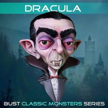 Dracula Büste Kunst Monster Miniatur Halloween Artoy Grusel Vampir 3d print model - Mito3D