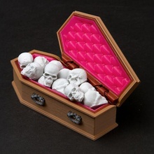 Dracula cercueil multi objectif poitrine pliable 4d 3d print model - Mito3D