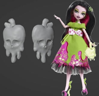 draculaura snow bite earrings replacements - scary tales monster high doll custom accessory scarily ever white 3d print model - Mito3D
